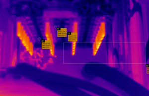 Thermal camera for mold inspection during injection molding