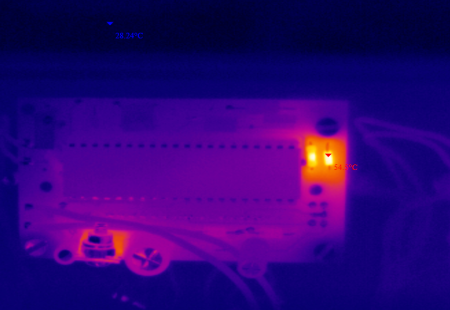 PCB testing with thermal camera